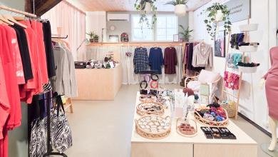 Myymälän aurinkoinen sali