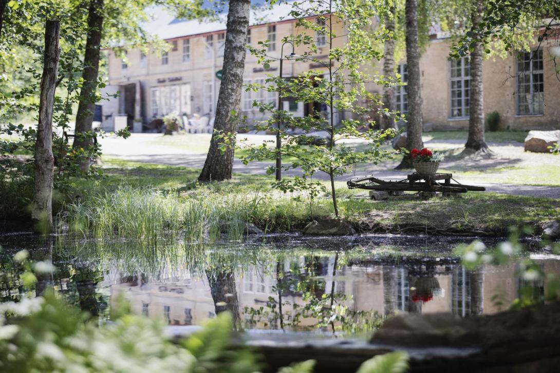 Maisemakuva Mathildedalin ruukinrannasta