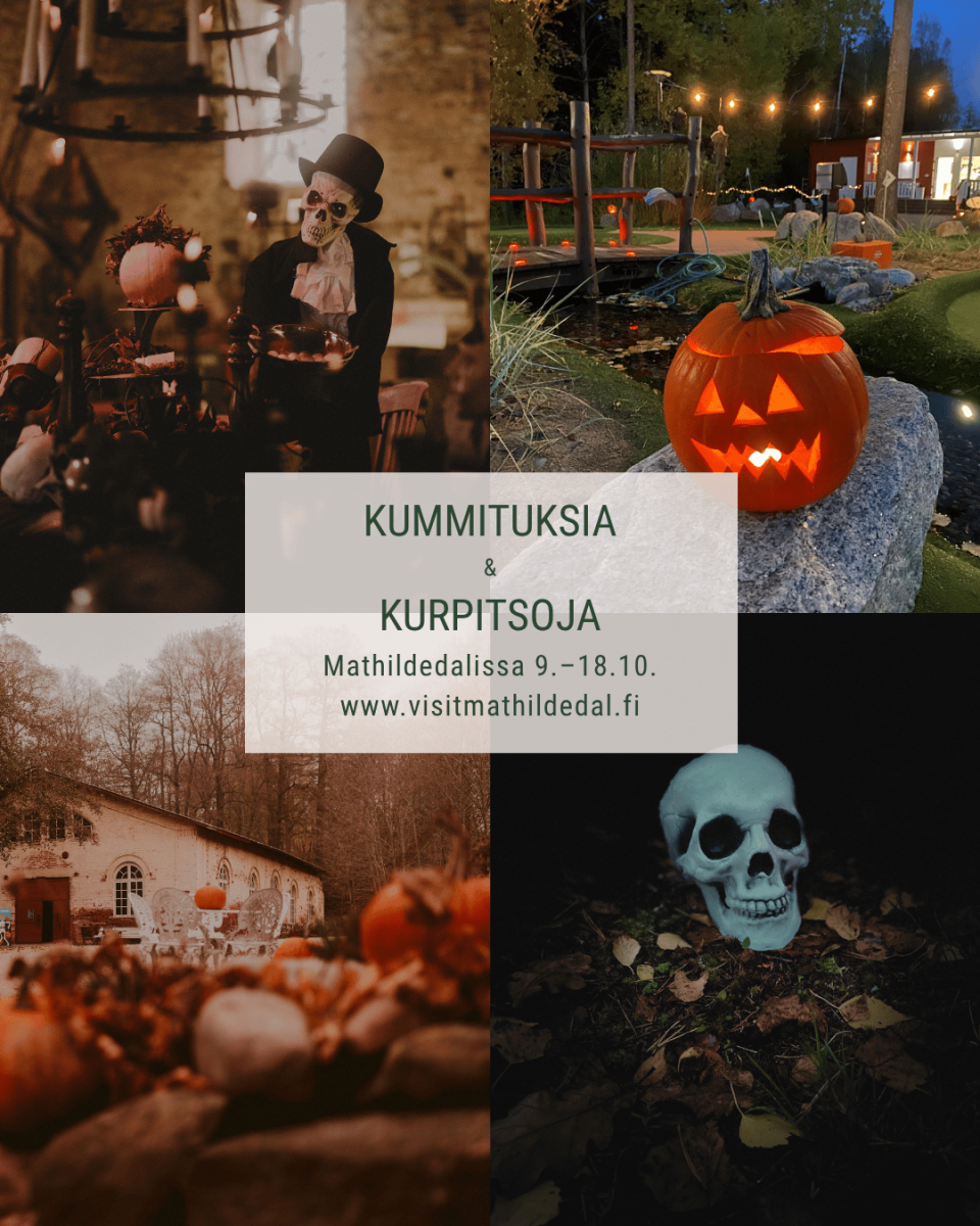 kuvia kummituksista ja kurpitsoista Mathildedalissa